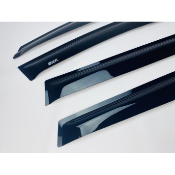 Дефлектори вікон Skoda Octavia A7 2013-2019 Sedan накладні (DEFL) Q2-1